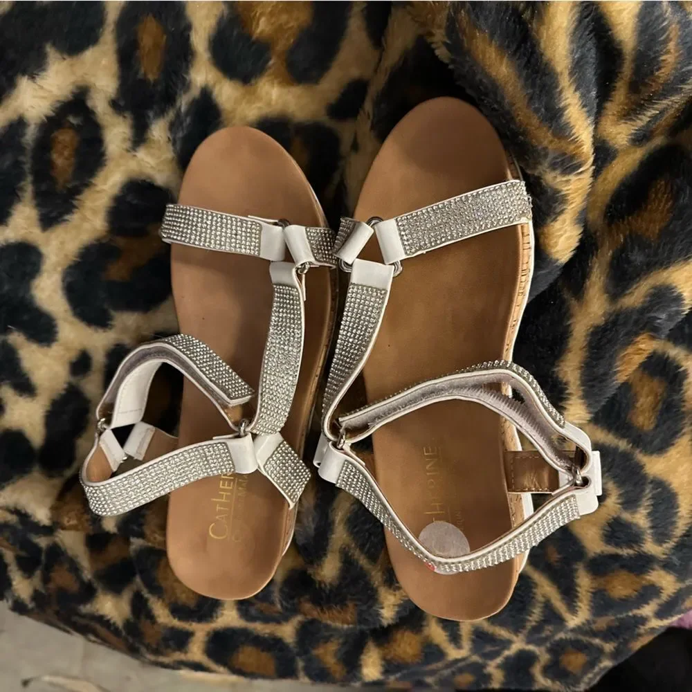 Catherine malandrino sandals  Marked wrong. will add measuremt from toe to heel